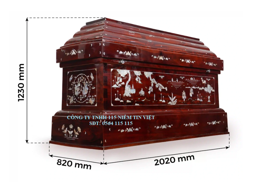 Hòm Gỗ Cẩn Xà Cừ Cao Cấp